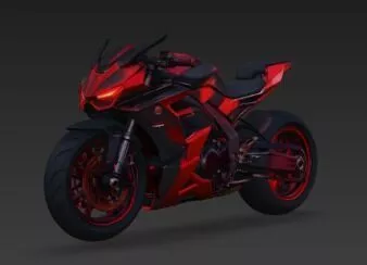 Moto Futurista CyberSport 3D 3D model