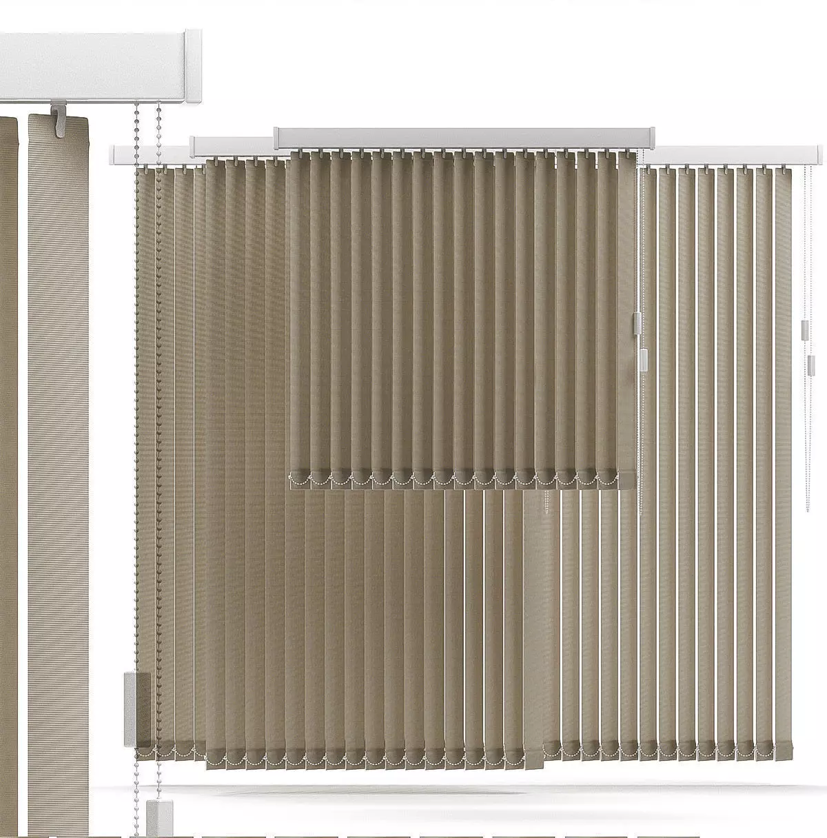 Vertical blinds 3D model_0