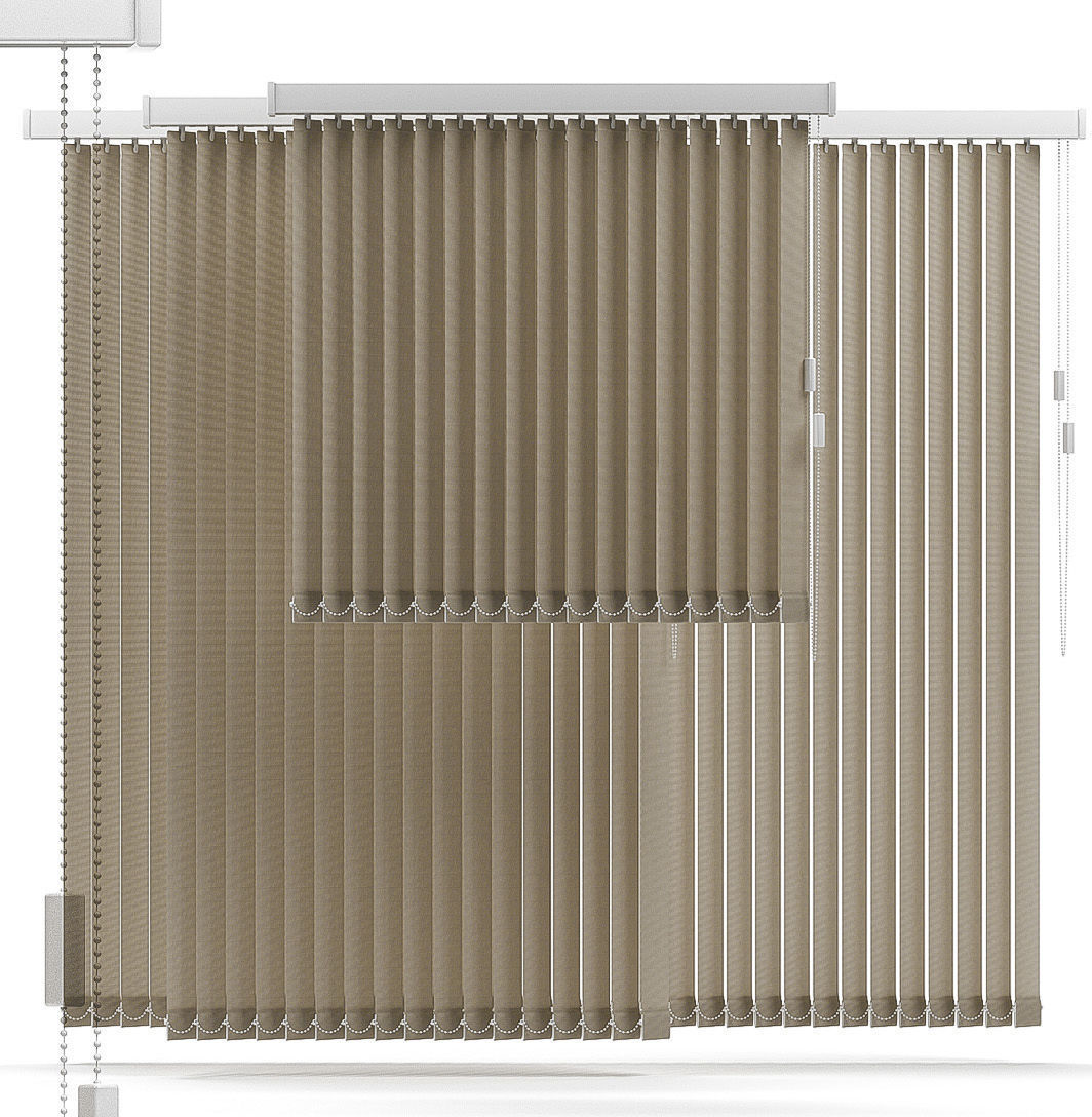 Vertical blinds 3D model_2