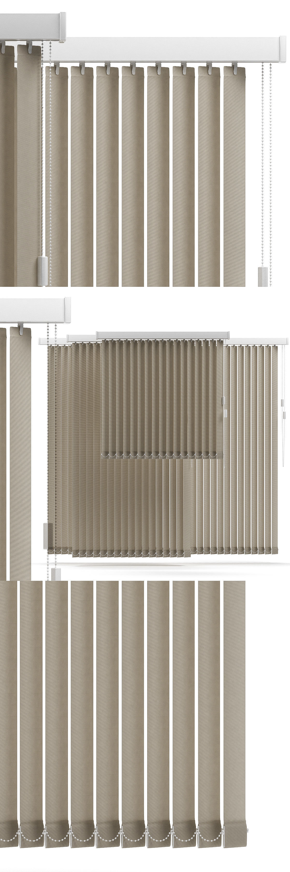 Vertical blinds 3D model_4