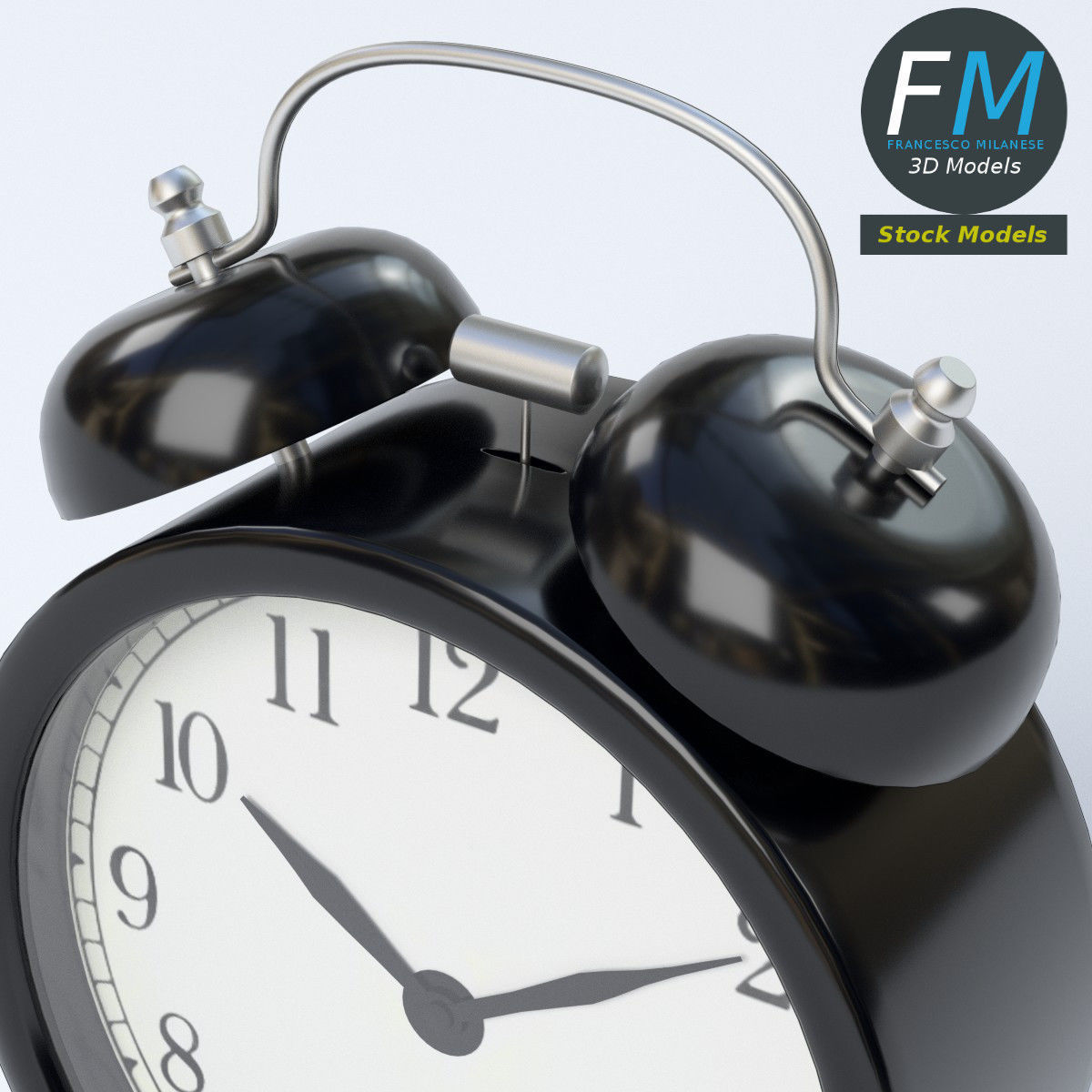 Alarm Clock 3D model_5