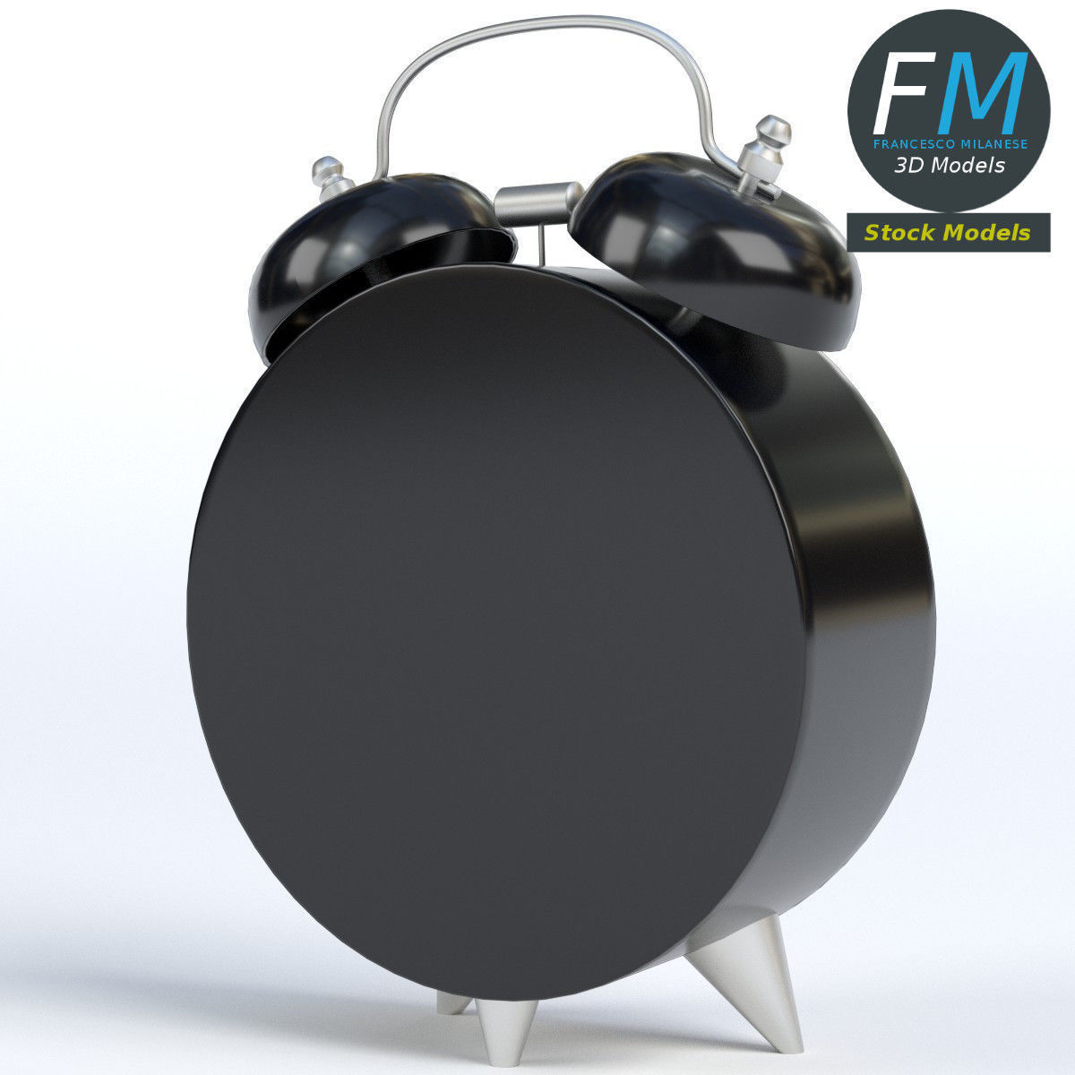 Alarm Clock 3D model_4