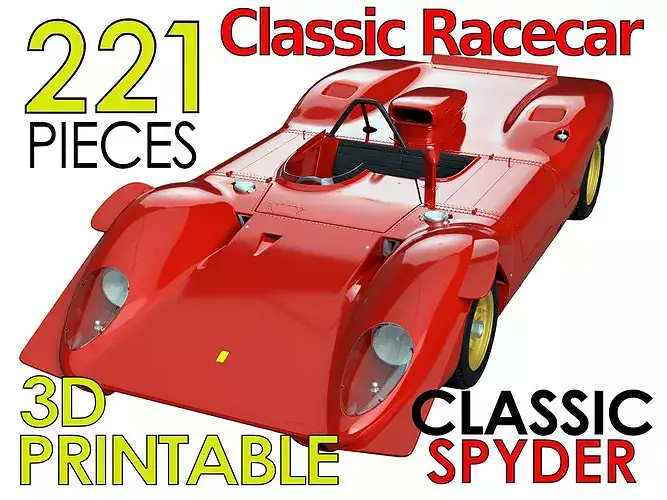 Scale Assembly Kit Classic Race Car 5