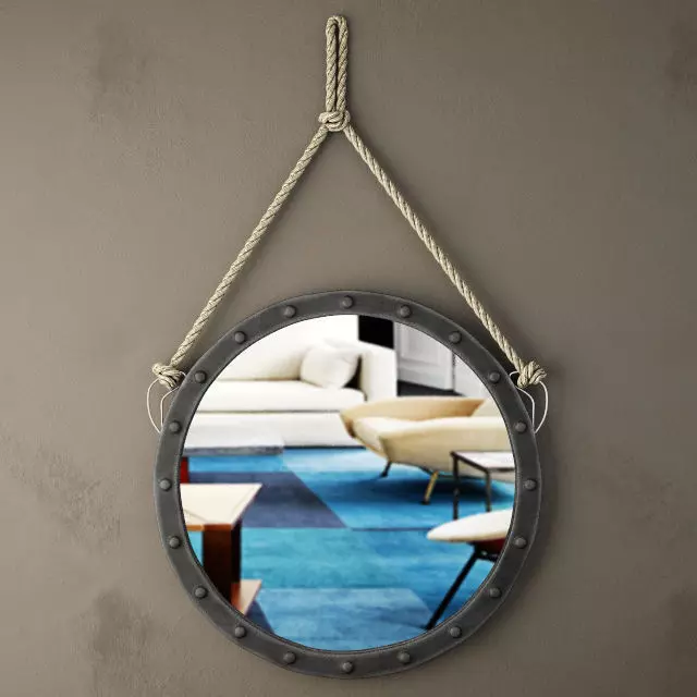 Harper Wall Mirror 3D model_0