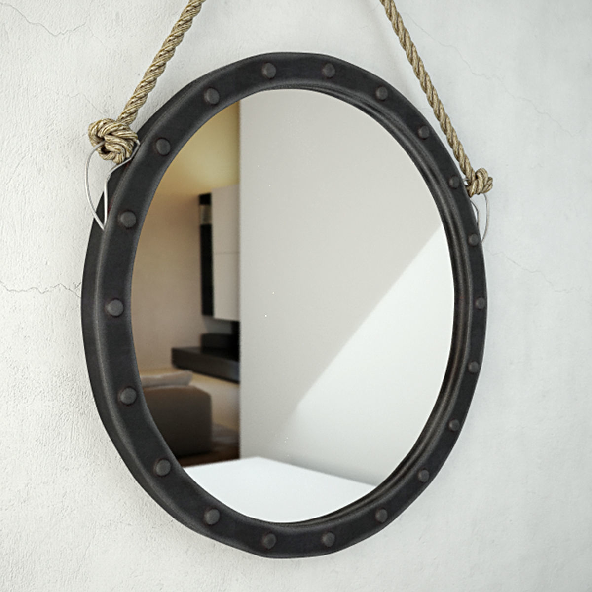 Harper Wall Mirror 3D model_3