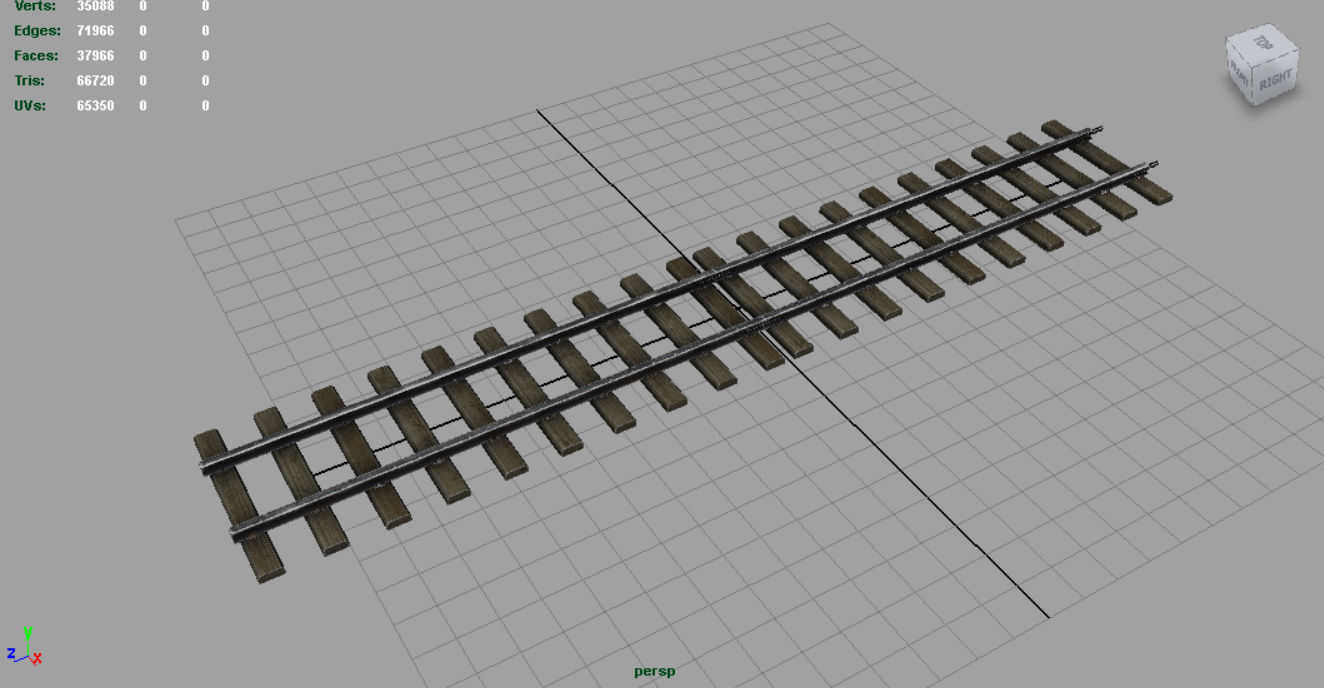 RAILWAY TRACK 3D model_3