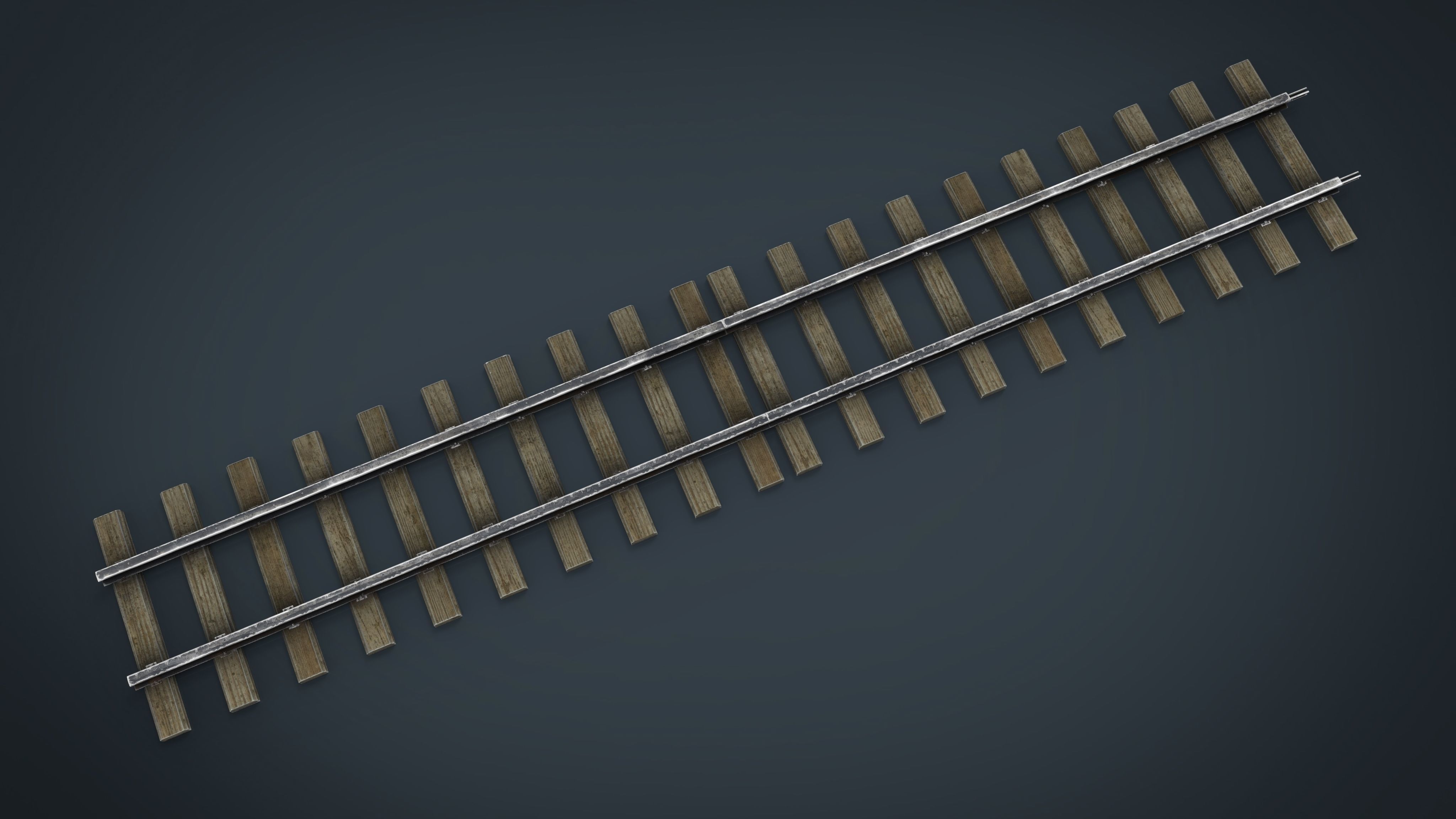 RAILWAY TRACK 3D model_15