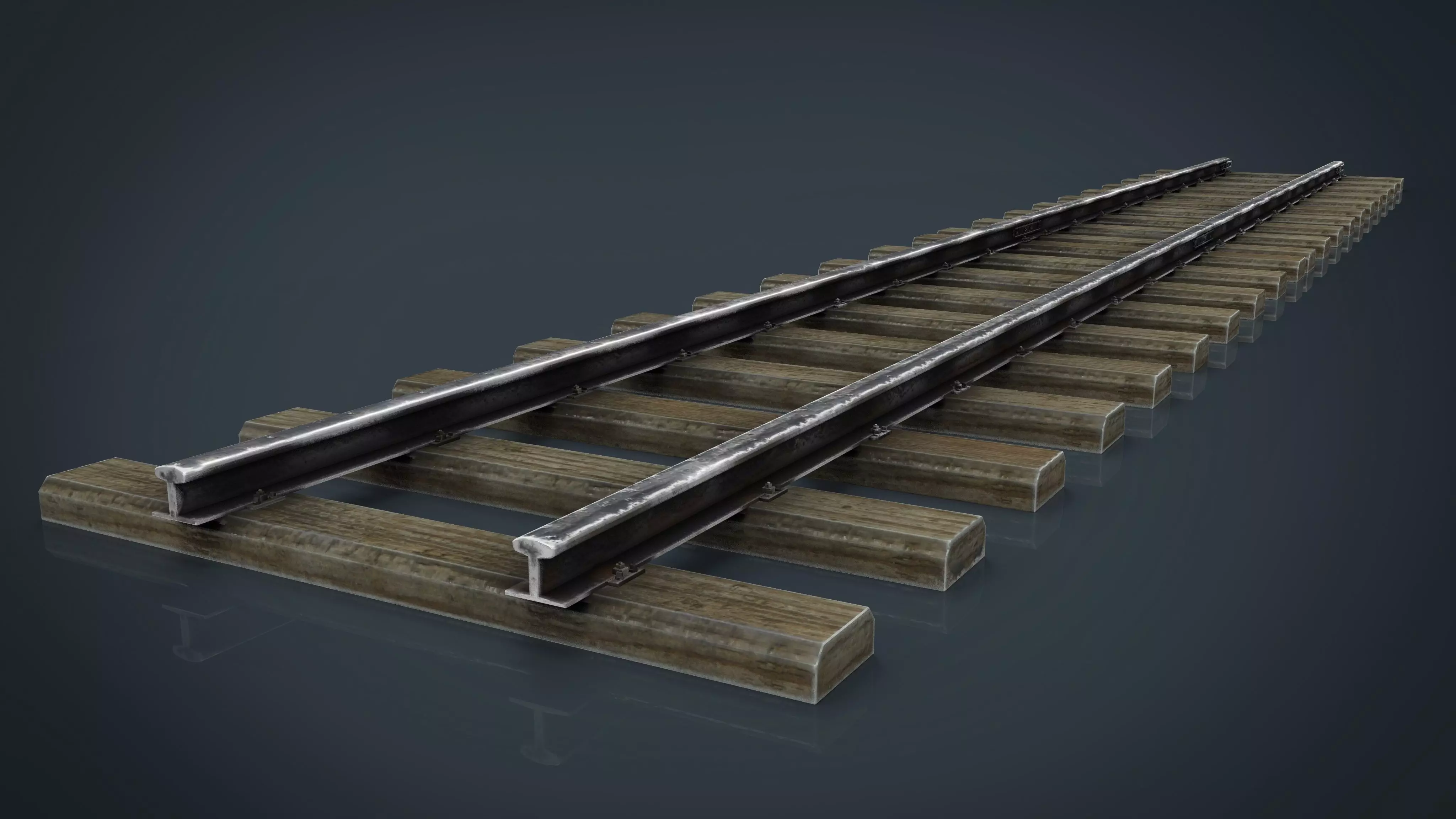 RAILWAY TRACK 3D model_0