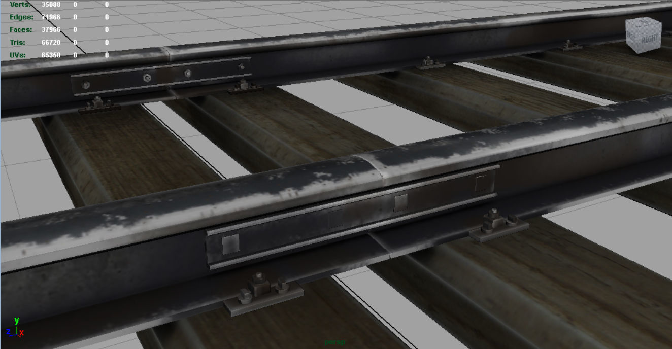 RAILWAY TRACK 3D model_7