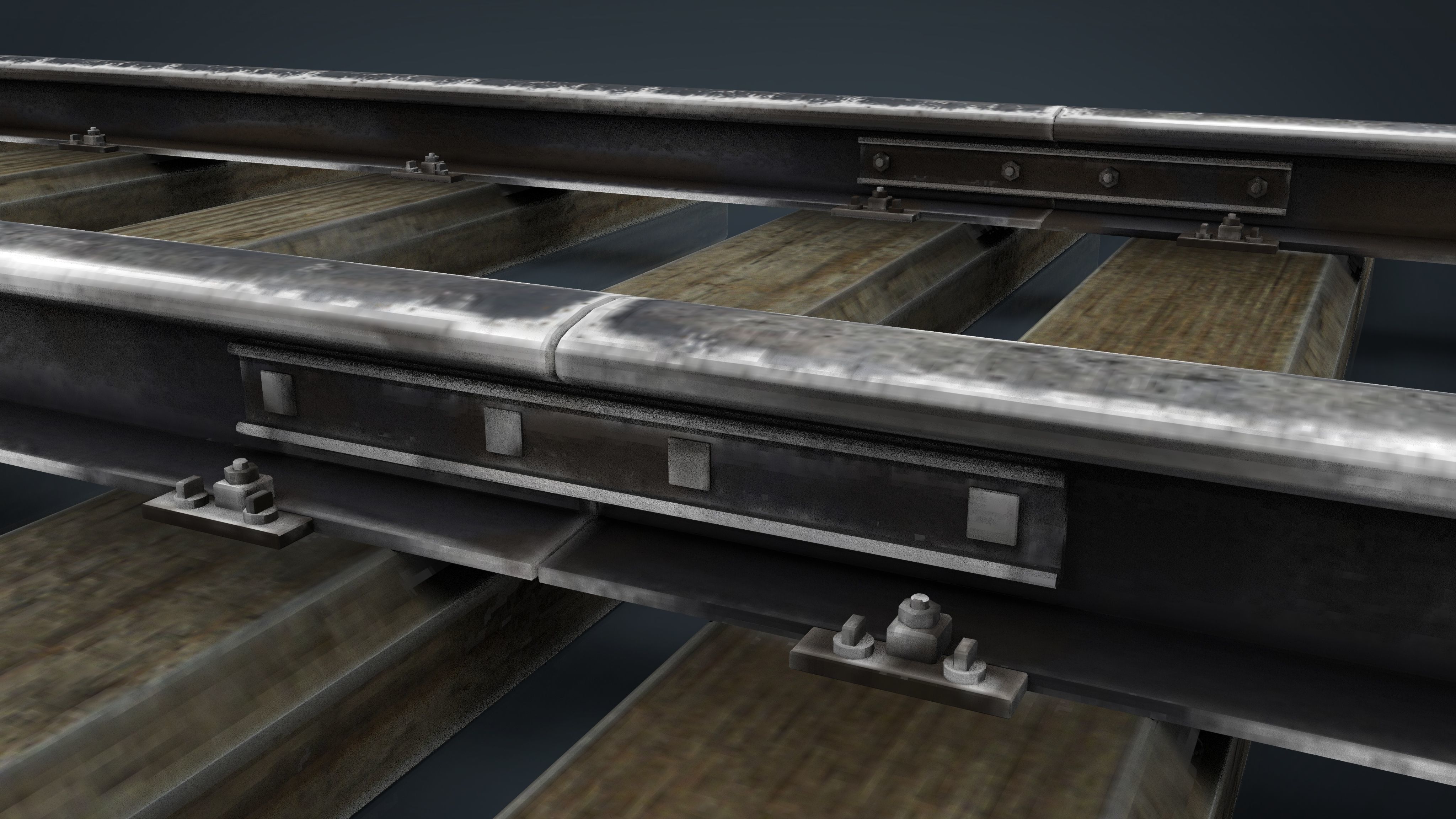 RAILWAY TRACK 3D model_13