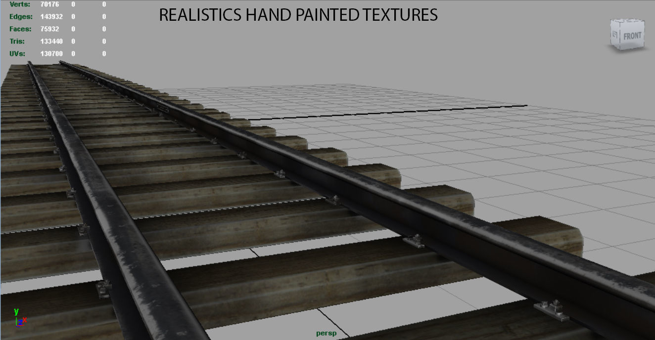 RAILWAY TRACK 3D model_11