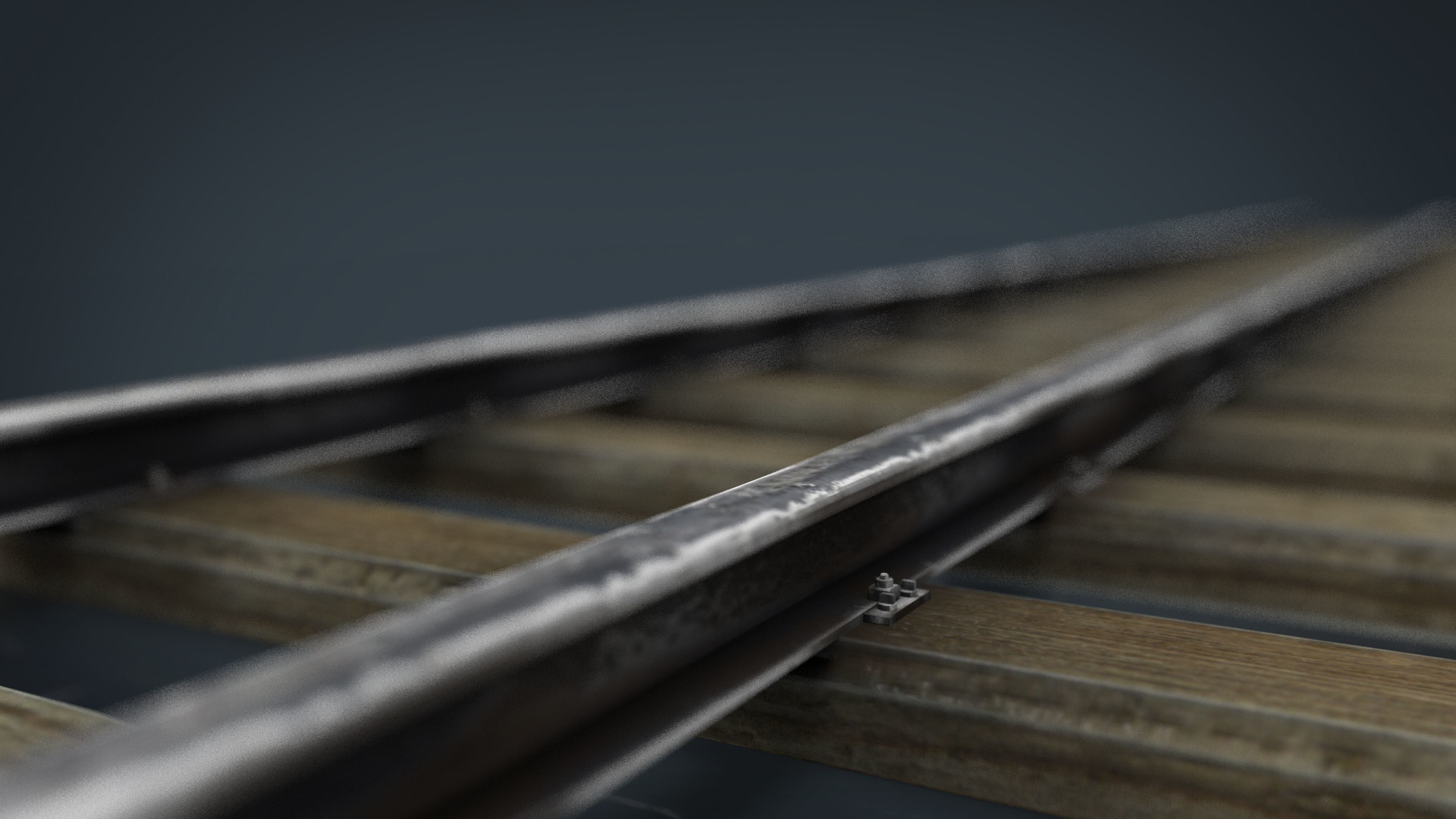 RAILWAY TRACK 3D model_14