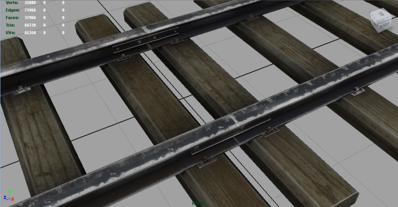 RAILWAY TRACK 3D model_2