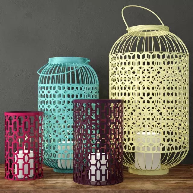 Lattice Lanterns 3D model_0