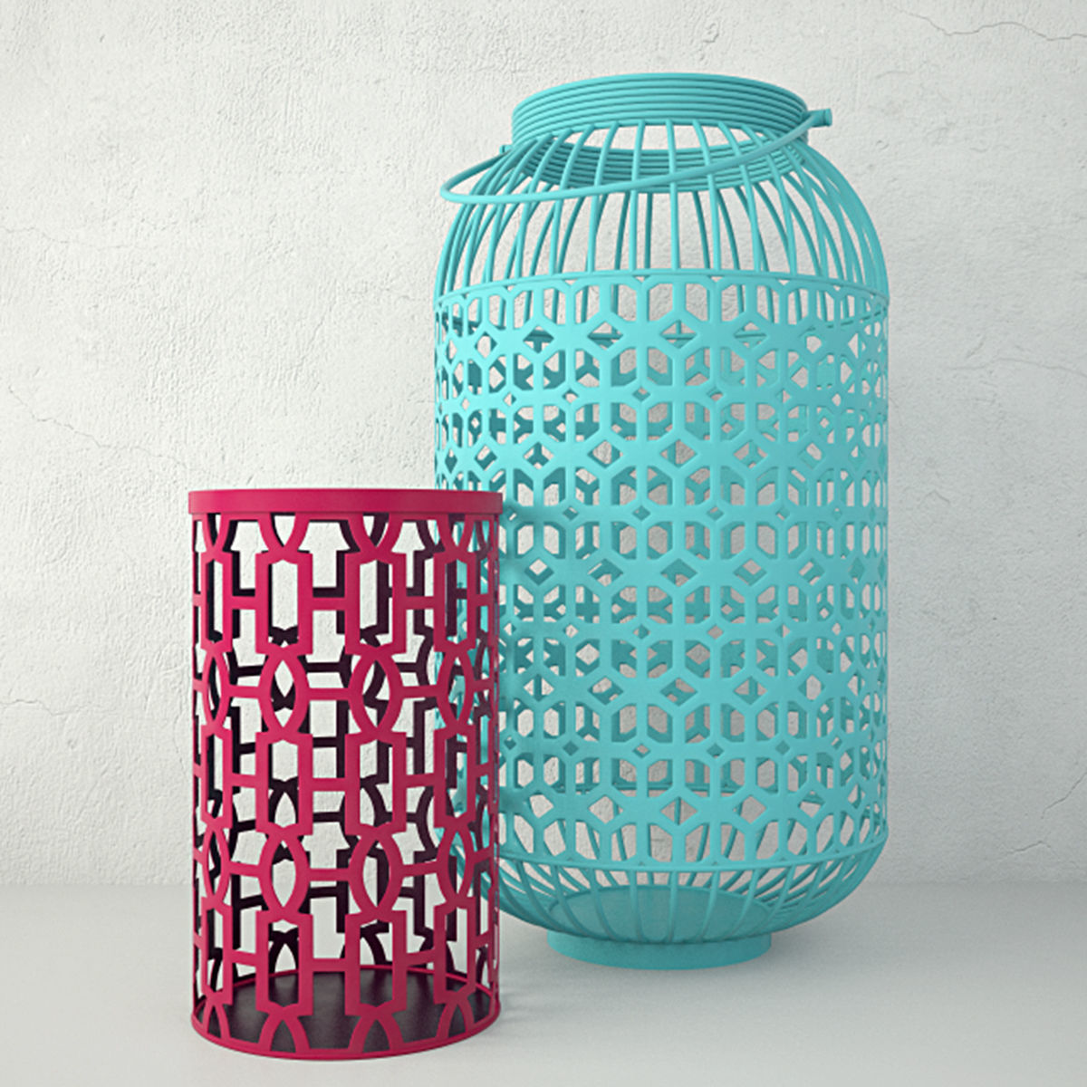 Lattice Lanterns 3D model_3
