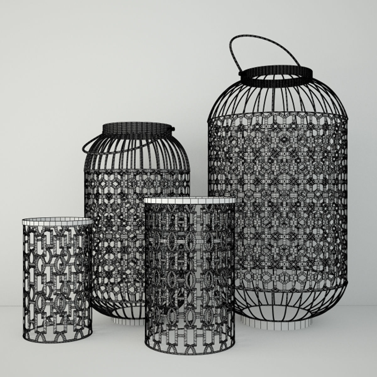 Lattice Lanterns 3D model_2