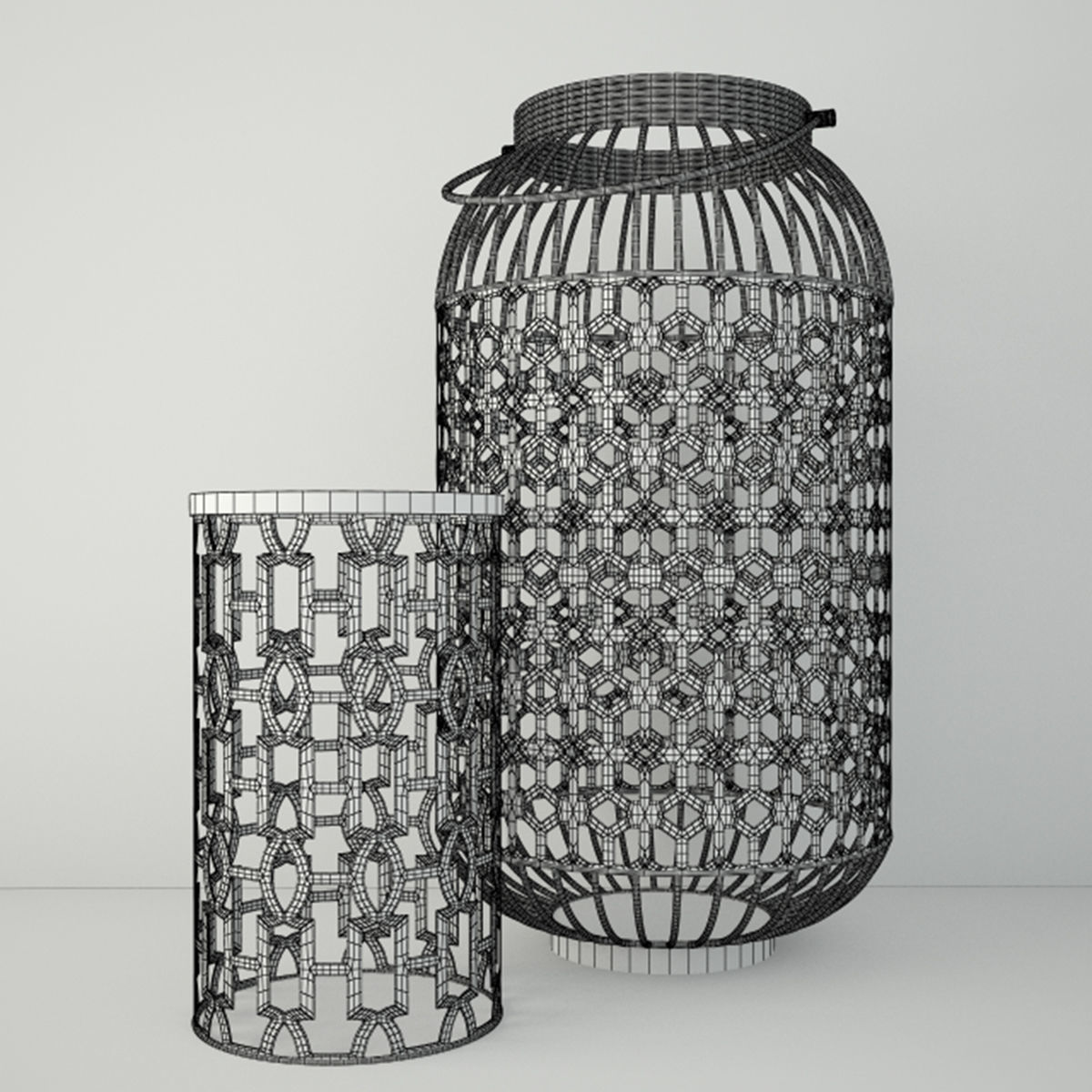 Lattice Lanterns 3D model_4