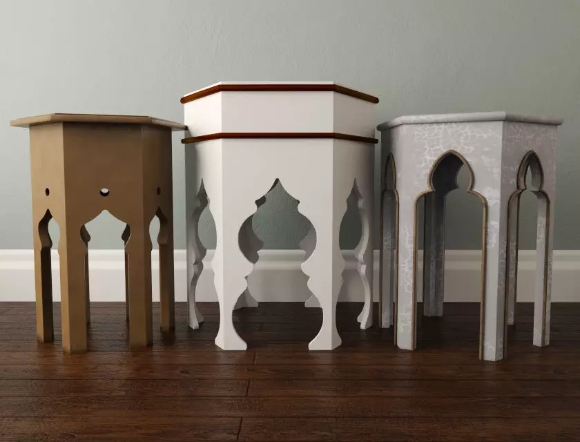 Moroccan Tables 2 3D model_0