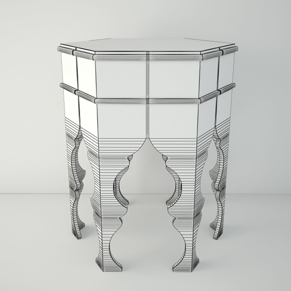 Moroccan Tables 2 3D model_4