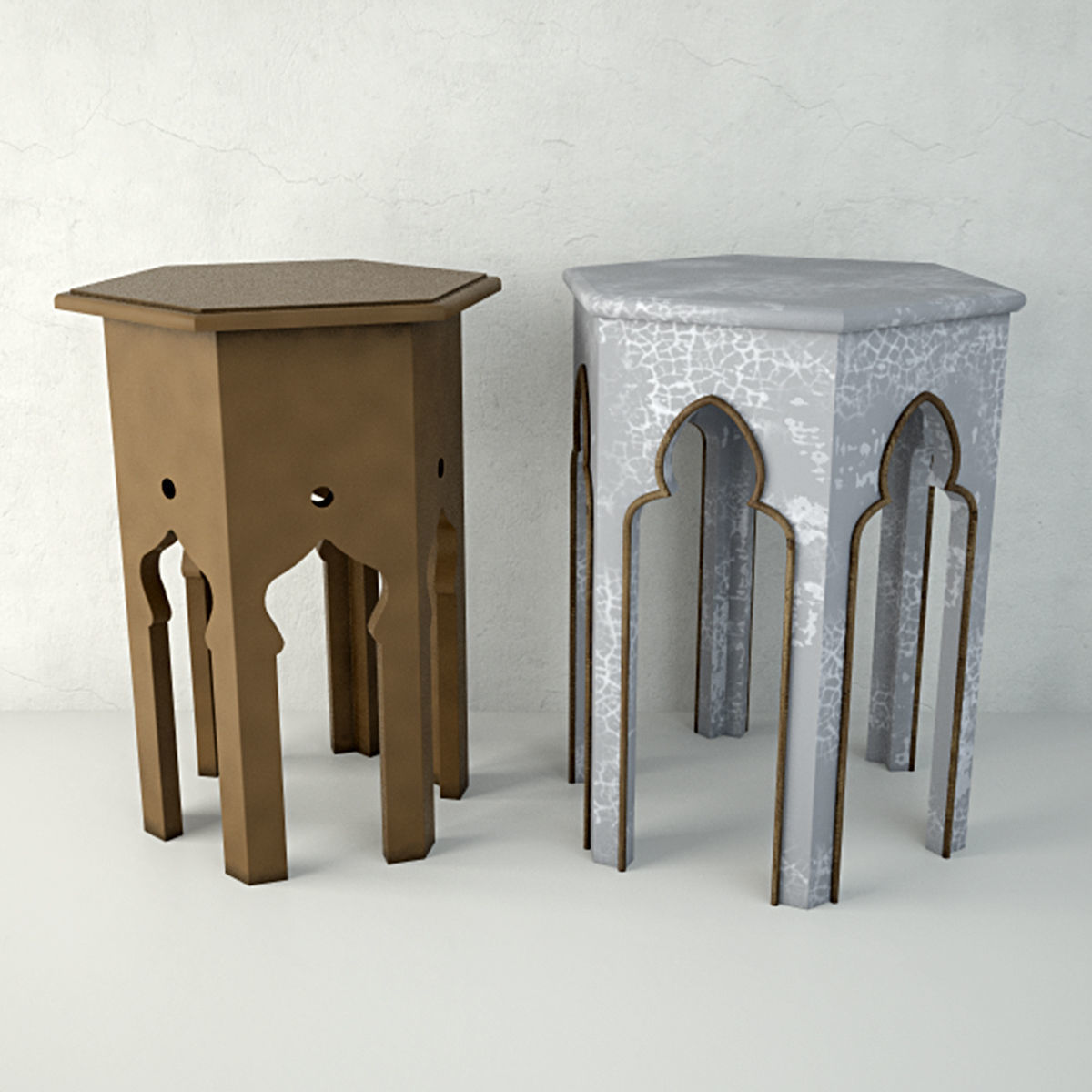 Moroccan Tables 2 3D model_1