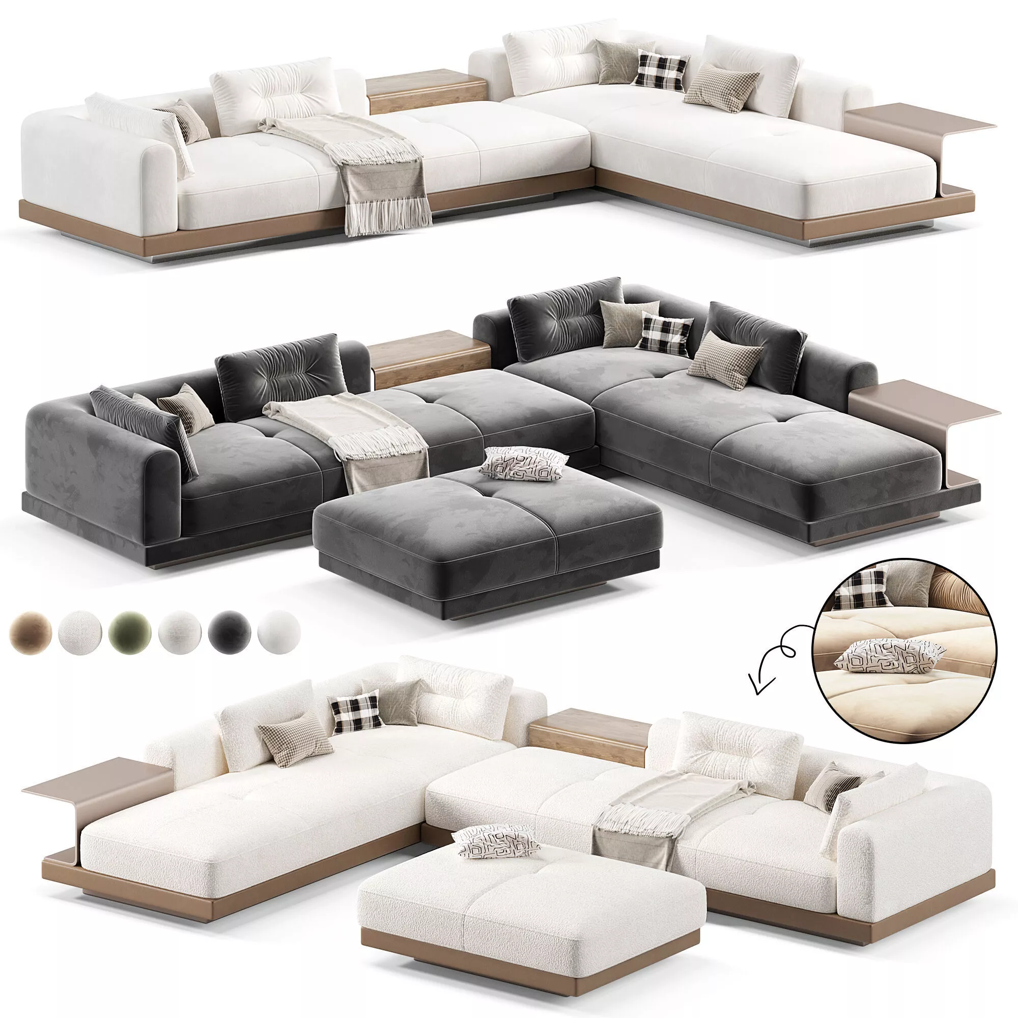 Minotti Connery Modular Sofa 3D model