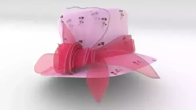 wedding fashion hat 3D model