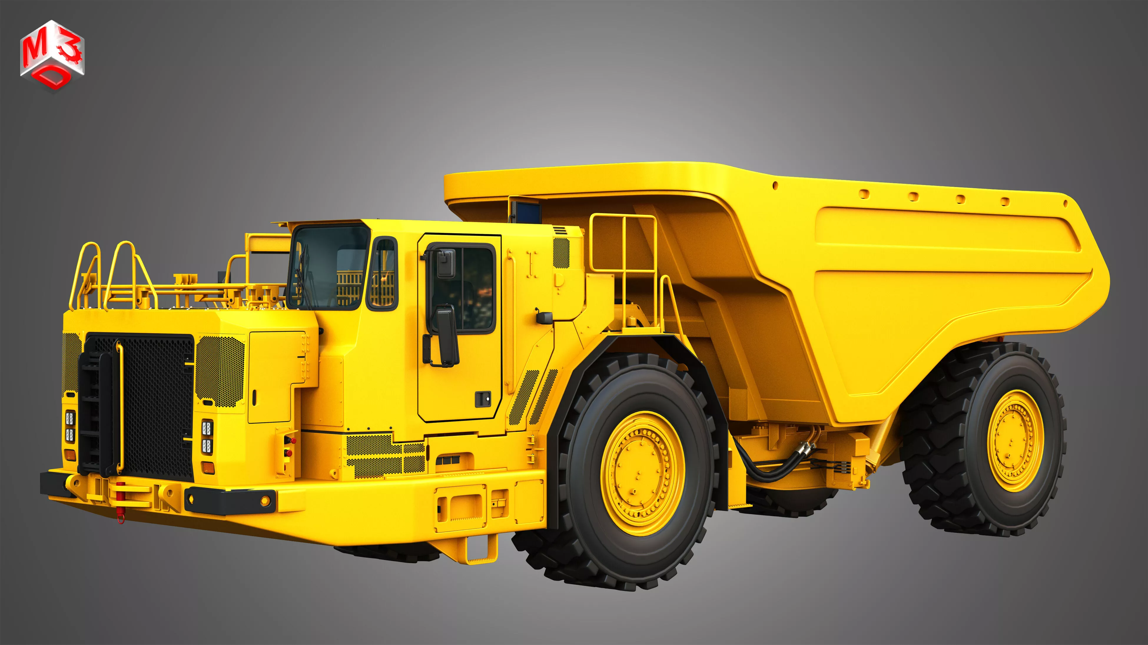 AD63 Underground Mining Dump Truck 3D model
