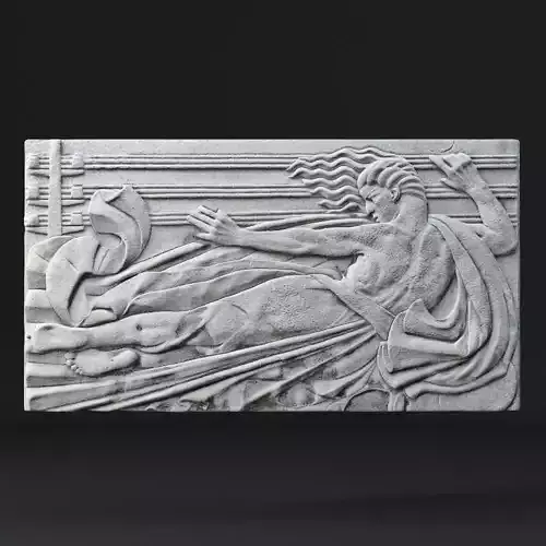 Art Deco Bas Relief 3D model