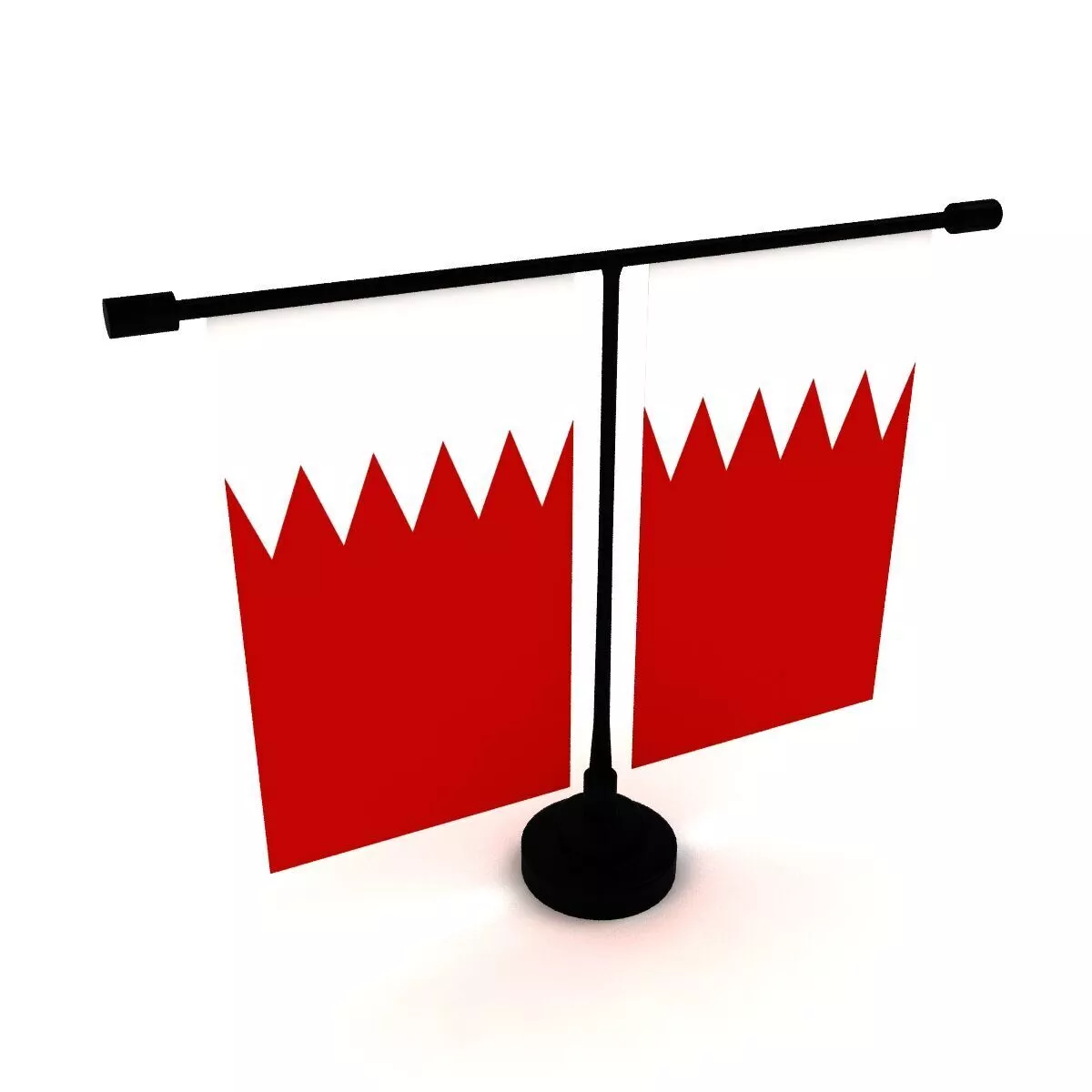 Flag of Bahrain 3D model