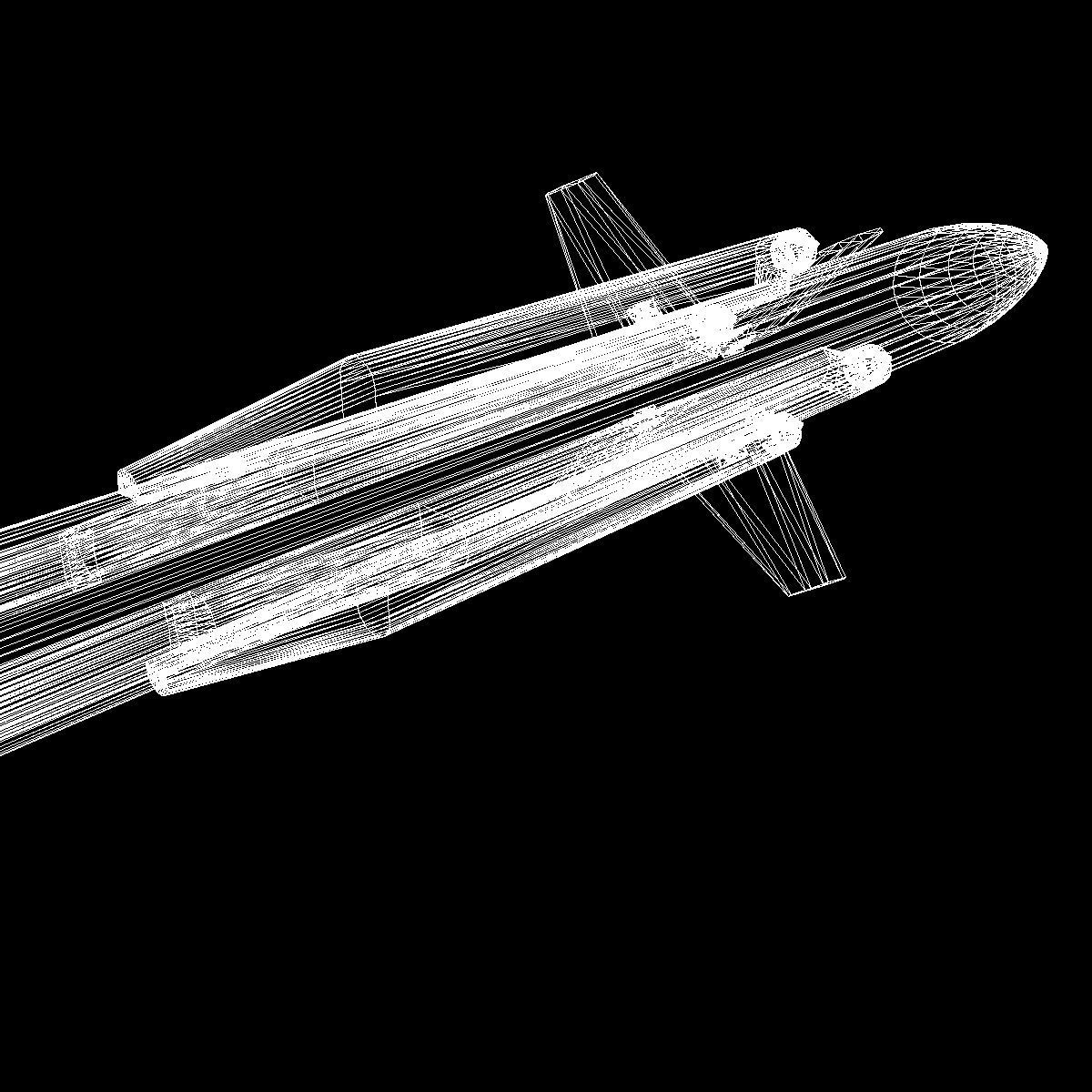 DRDO Akash Missile 3D model_14