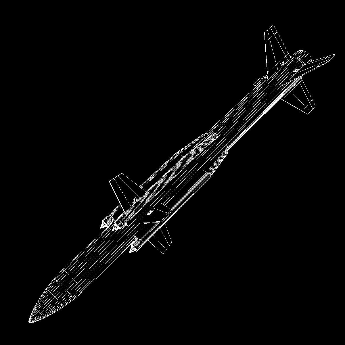 DRDO Akash Missile 3D model_6