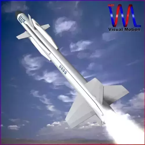 DRDO Akash Missile 3D model