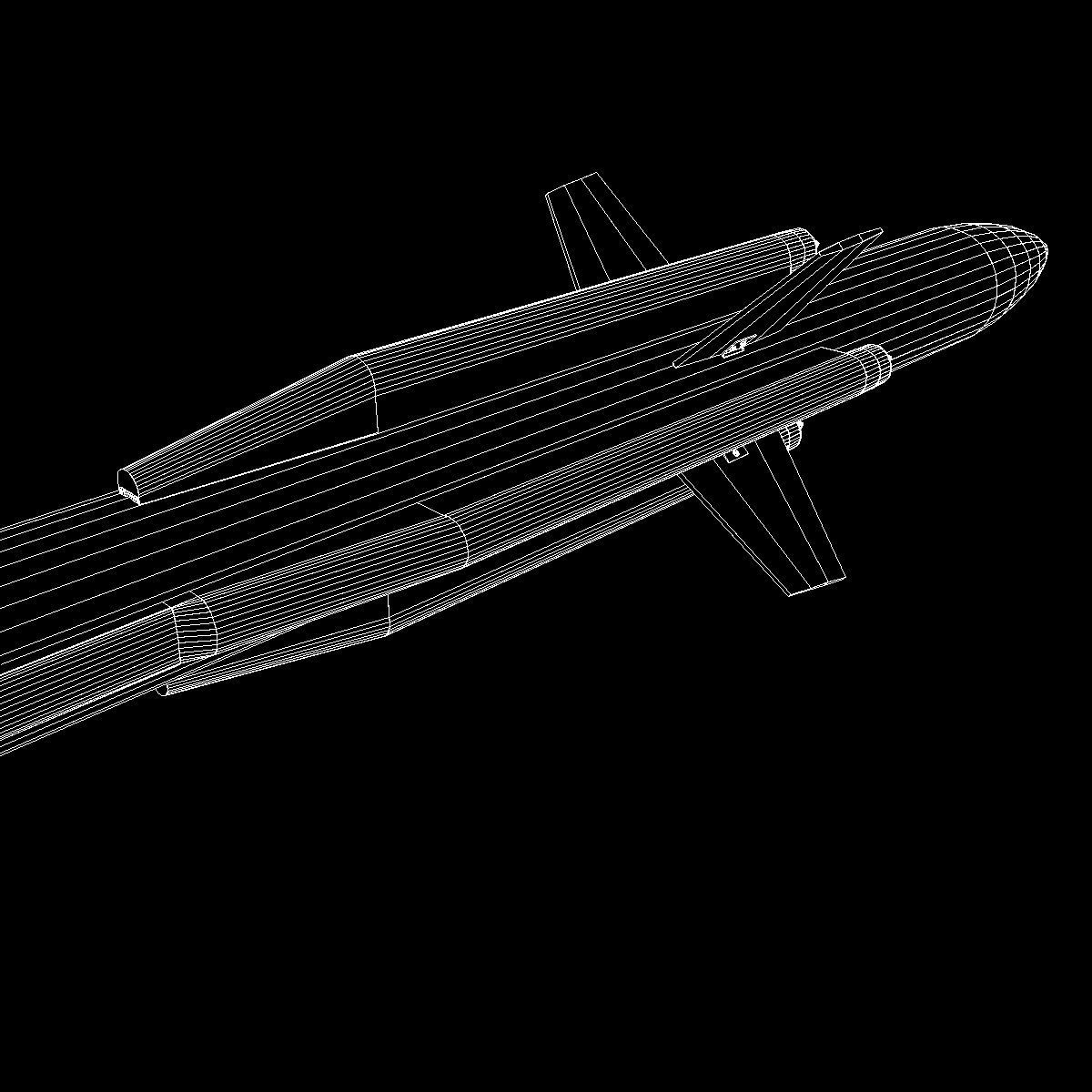 DRDO Akash Missile 3D model_12