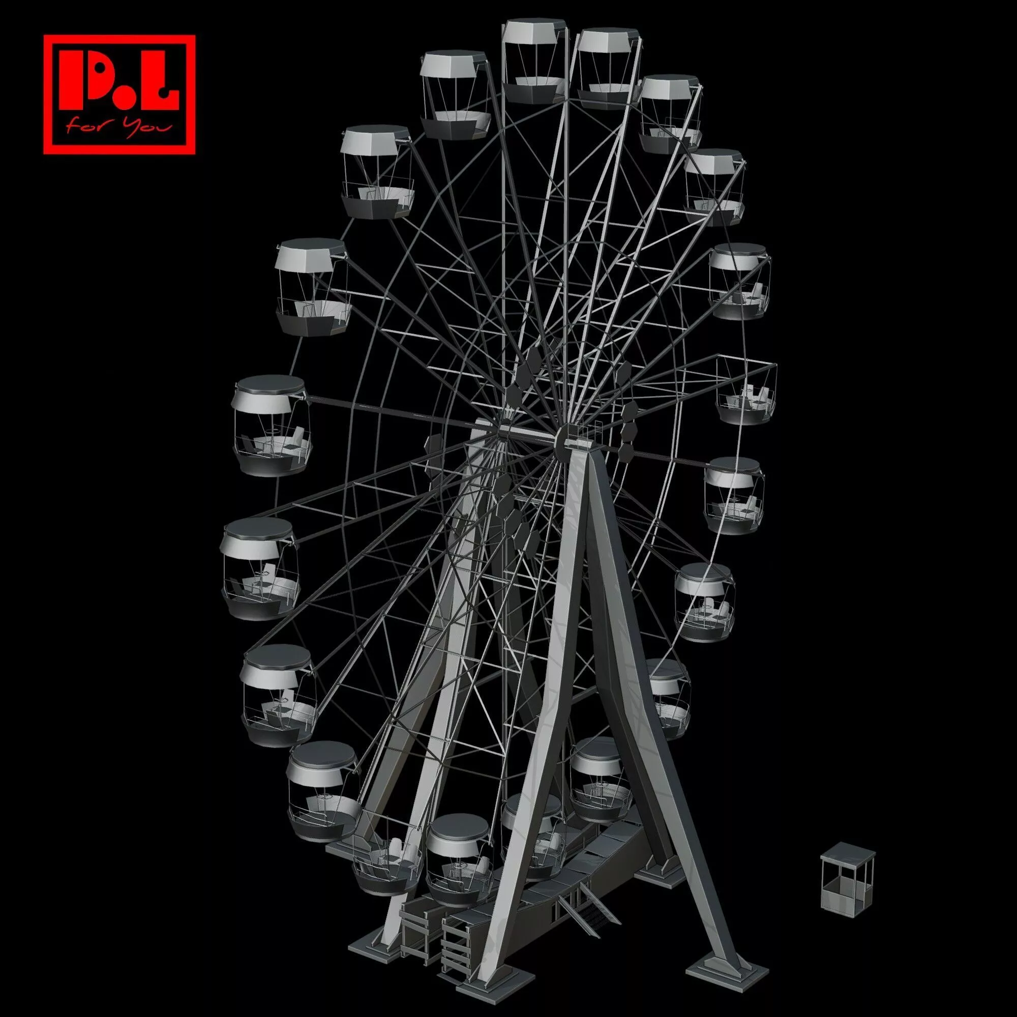 Ferris wheel 3D model