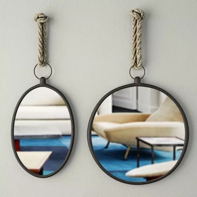 Nautical Wall Mirrors 3D model_0