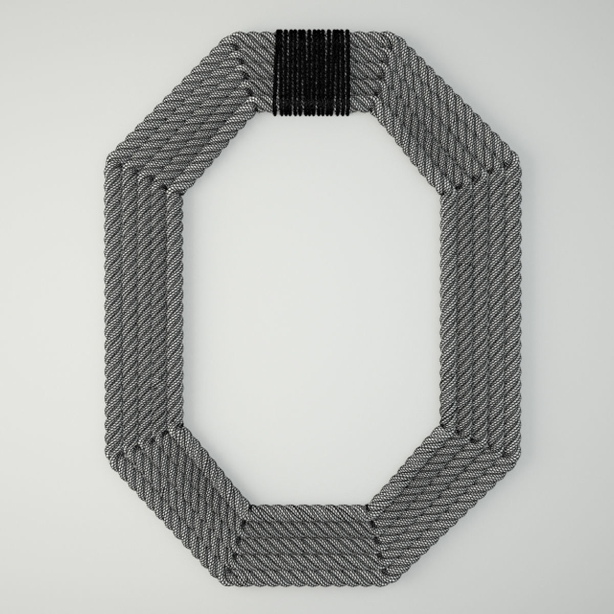 Rope Wall Mirror 3D model_1