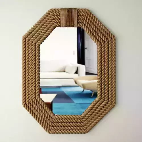 Rope Wall Mirror 3D model