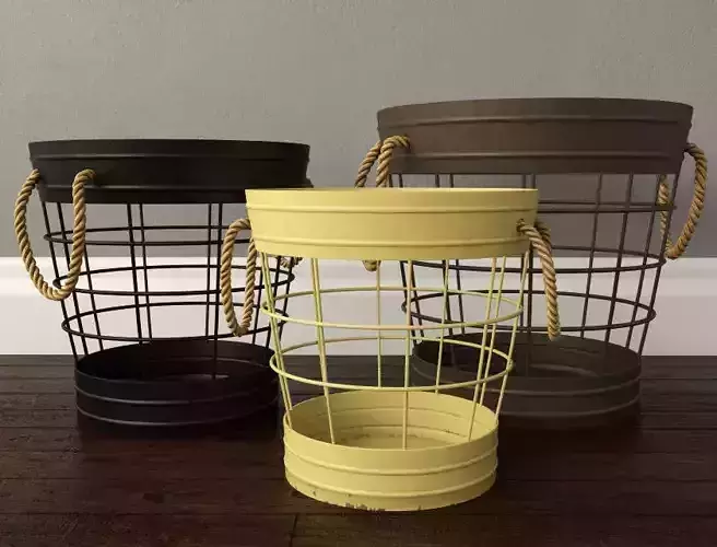 Wireframe Basket Set