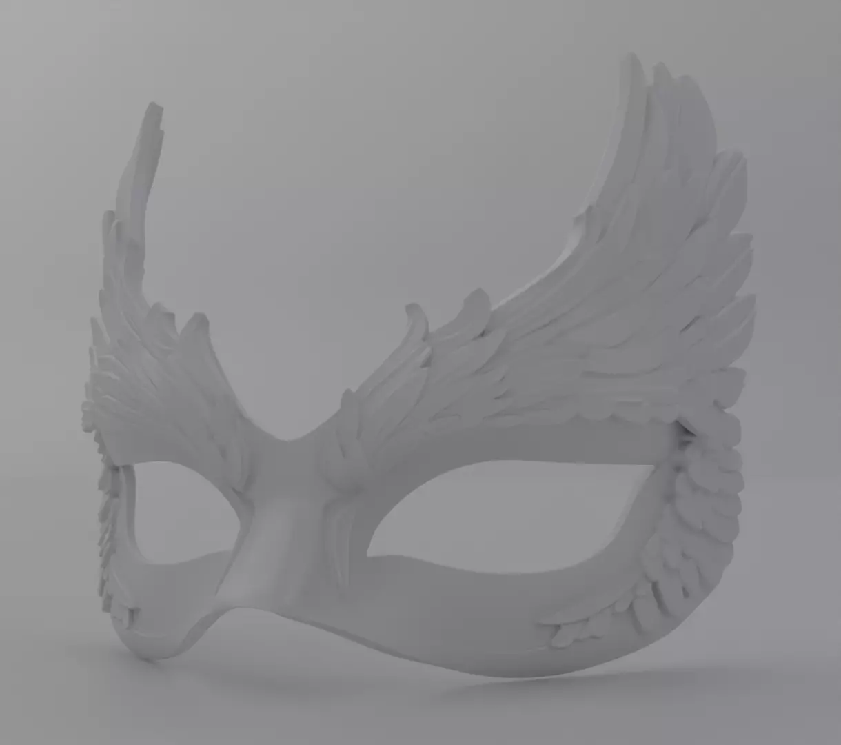 Angel wing mask set mix size 3D model mask for printing 3D print model