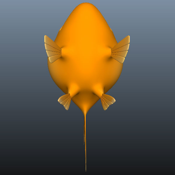 Fish cartoon 3D model_12