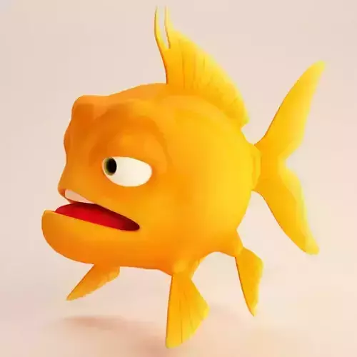 Fish cartoon 3D model