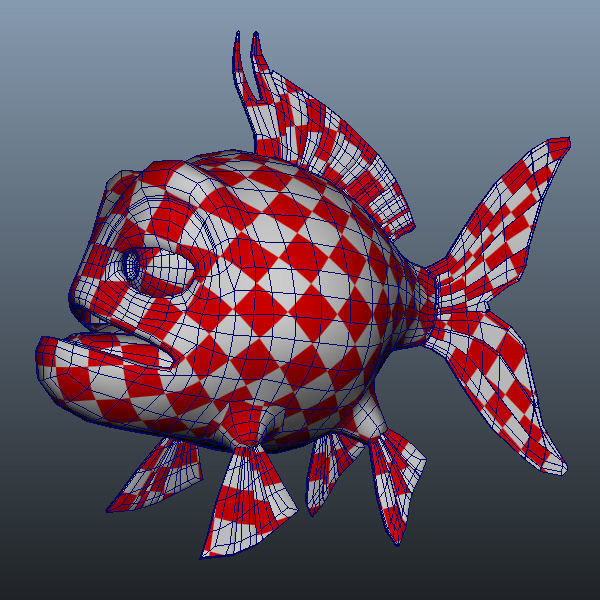 Fish cartoon 3D model_8