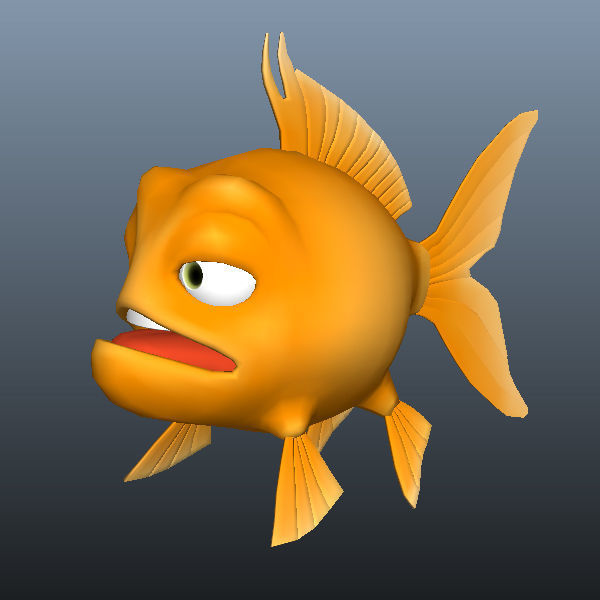 Fish cartoon 3D model_5