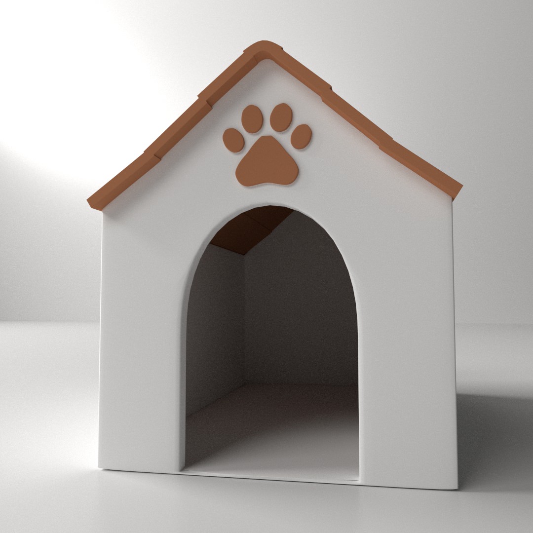 Dog House 3D model_2