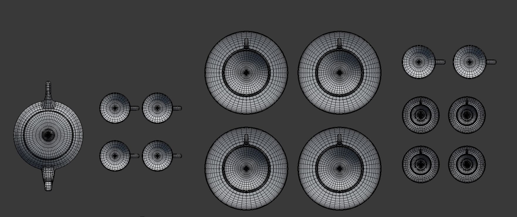 Large Tableware Collection 3D model_36