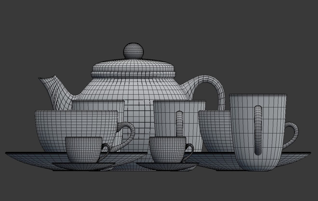 Large Tableware Collection 3D model_38