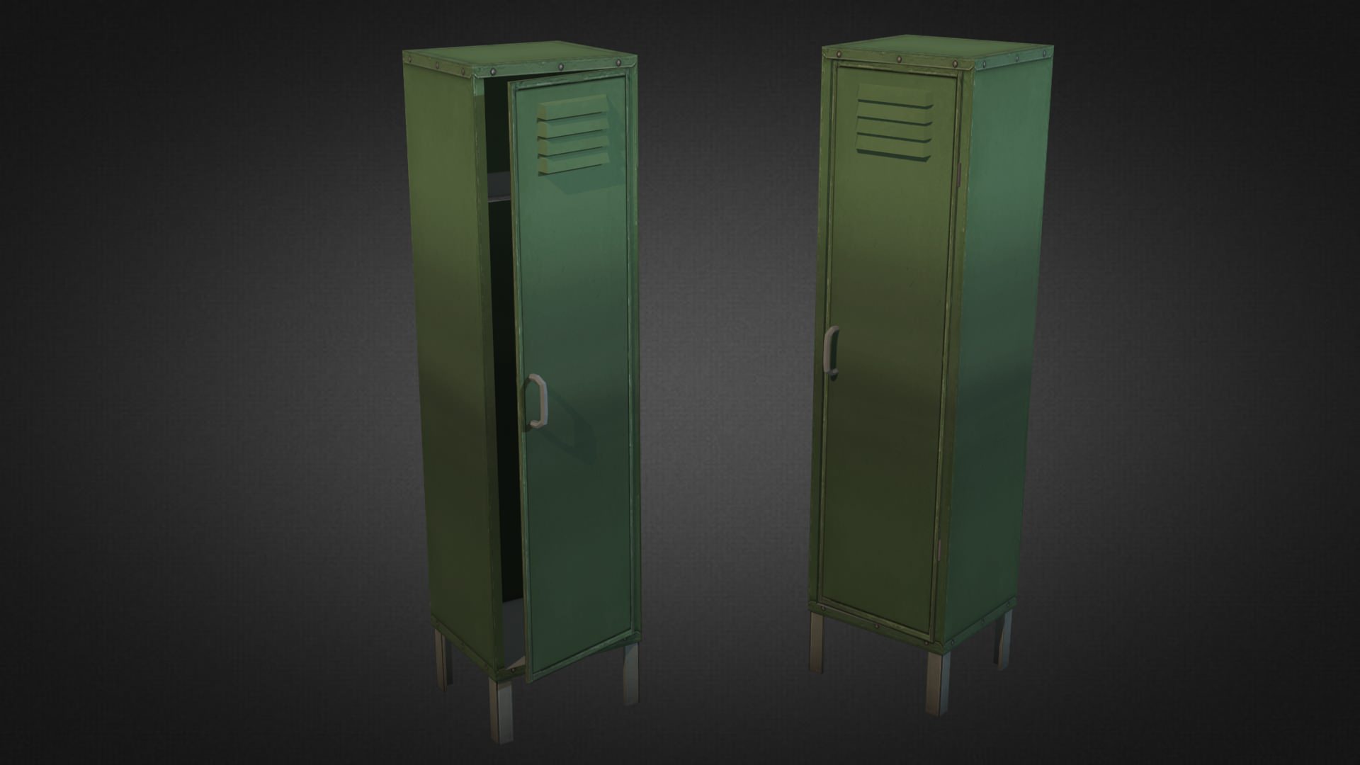 Office Interior Props Low-poly 3D model_5