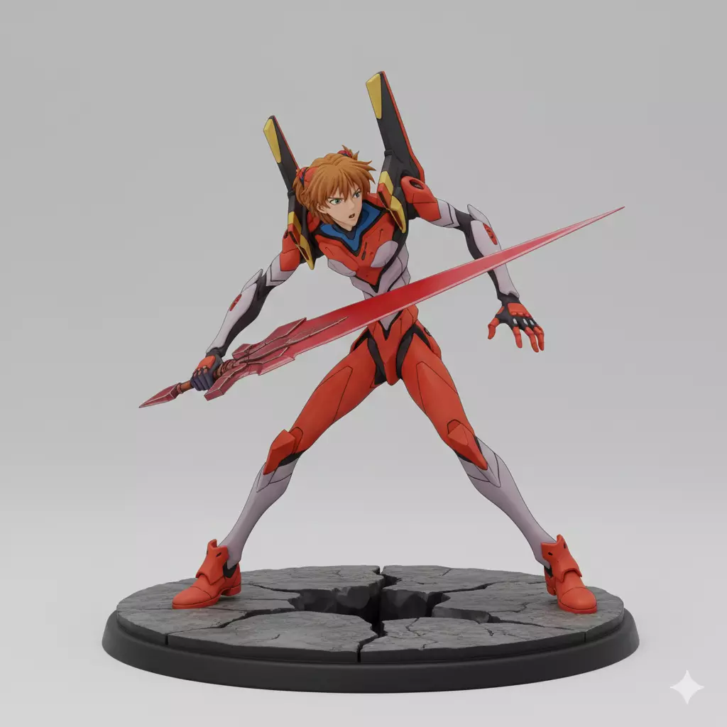 Asuka Langley Soryu Evangelion Unit02 Plugsuit 3D Collectible 3D print model