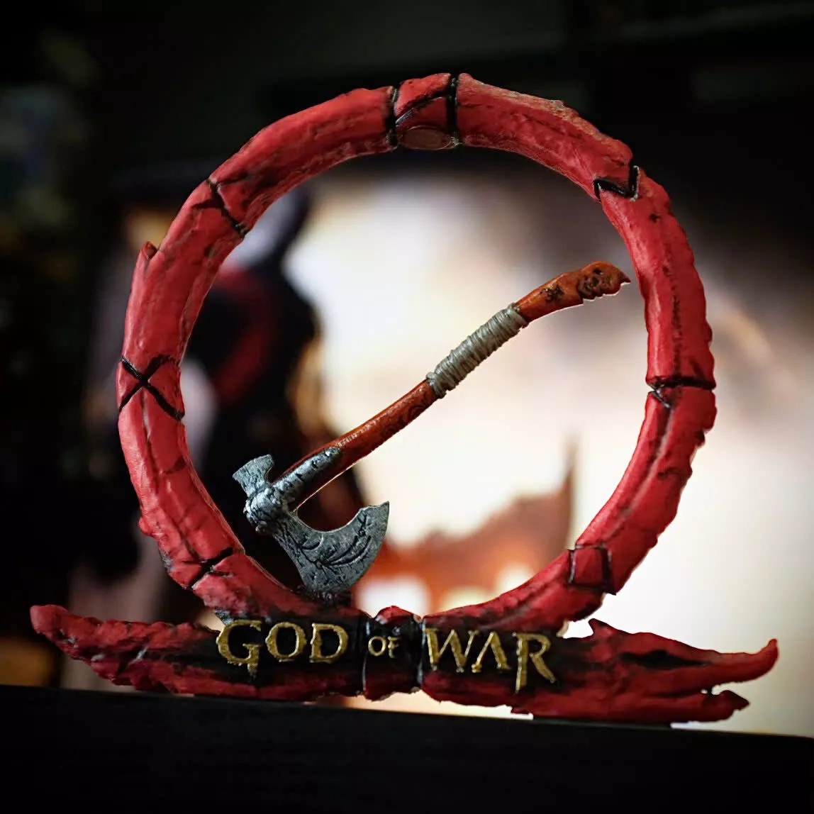 God Of War- Leviathan AXE with Omega Ring - Weapon Kratos 3D print model
