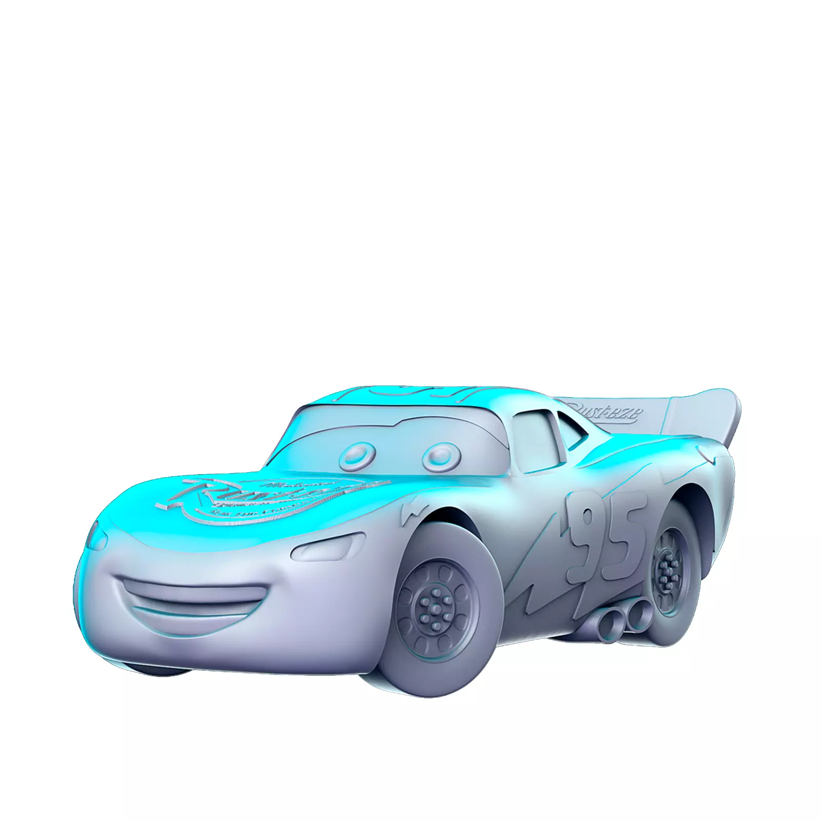 Rayo Mcqueen 3D Print STL Miniature RPG 3D print model